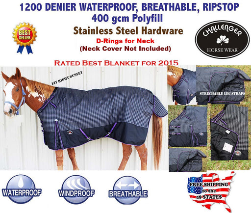 Horse Blanket Replacement Adjustable 2  Wide Nylon Belly Strap(sew on —  Challenger