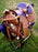 Horse Western Barrel Show Pleasure LEATHER SADDLE Bridle  5086