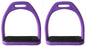 Horse Saddle English Composite Light Weight Stirrups 4-1/2" Wide Purple 51113PR