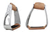 Horse Saddle Stirrups Western Lightweight Aluminum Angled Engraved Standing Horse Cut-Out Stirrups 51216