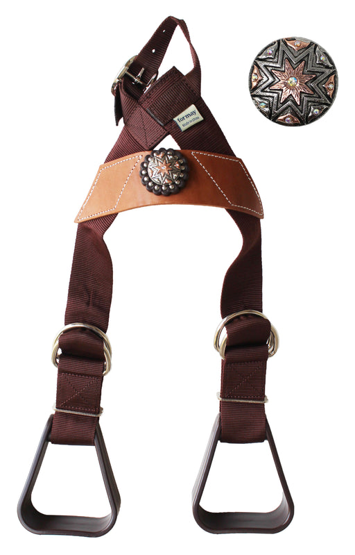 Horse Saddle Western Kids Child Youth Pony Buddy Stirrups w/ Concho 5138CO550