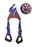 Horse Western Purple Nylon Adjustable Saddle Youth Rider Kids Buddy Stirrups 5157-59YTH