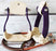 Western Horse Saddle Stirrups Barrel Racing Aluminium Purple Rodeo Tack 5172