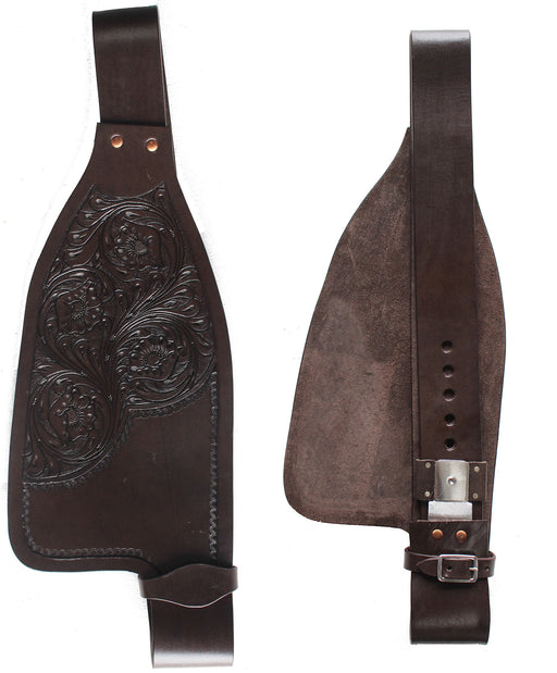 Horse Western Adult Tooled  Brown Leather Replacement Saddle Fenders 5230DB
