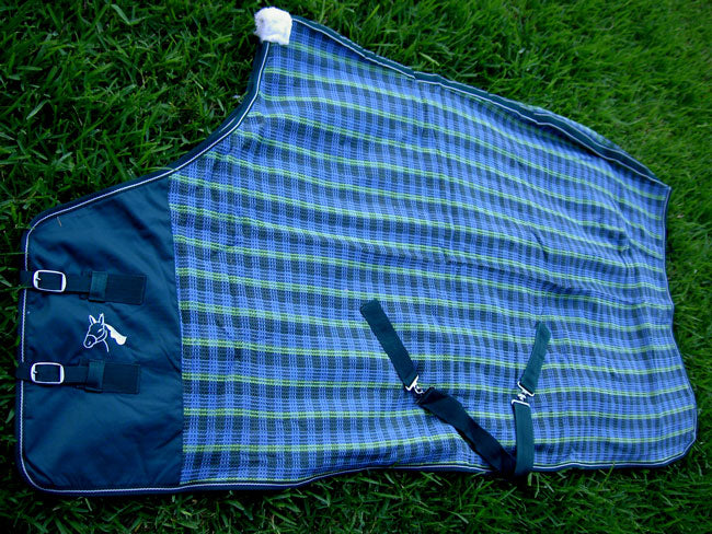 Horse Cotton Sheet Blanket Rug Summer Spring Green 5323
