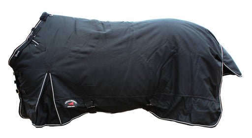1200D Horse Turnout Waterproof Heavy Weight Winter Blanket Black 551G