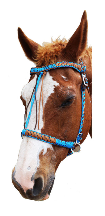 Horse Western 3-Piece Tack Set Nylon Braided Bridle, Breast Collar, & Reins 60114-F