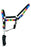Horse Horse Nylon Tie-Dye Printed Neoprene Comfort Adjustable Halter Lead 606194