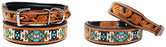 Dog Puppy Collar Cow Leather Adjustable Padded Canine 6063
