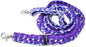 Horse Western Horse Tack Roping Knotted Nylon Braided Barrel Reins Purple 607521