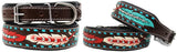Dog Puppy Collar Genuine Cow Leather Padded Canine  6097
