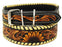 Heavy Duty Padded Leather Tooled Dog Collar 60FK07