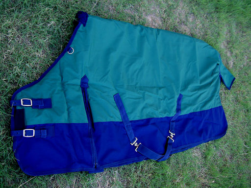 1000D 1000D Turnout Waterproof Horse Heavy Winter BLANKET Coat Green Navy 6123