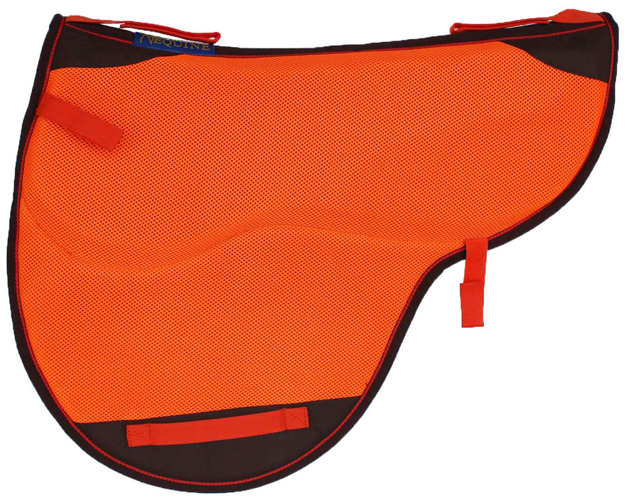 Horse English Endurance Treeless Non-Slip Neoprene Saddle Pad Orange 6405OR