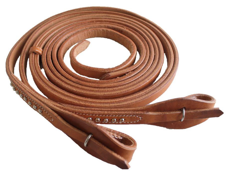 Amish USA 7' 4" x 5/8" Horse Western Leather Quick Change Split Reins 66RT11