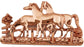 Family of Metal Horses Equestrian Home Decor Wall 4-Hook Rack 6742