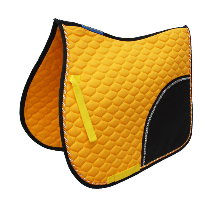 Horse English Saddle Pad All Purpose Cotton Quilted Trail Saddle Yellow 72133