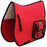 Horse Quilted English All-Purpose SADDLE PAD With Pockets Faux Fur Red 7277