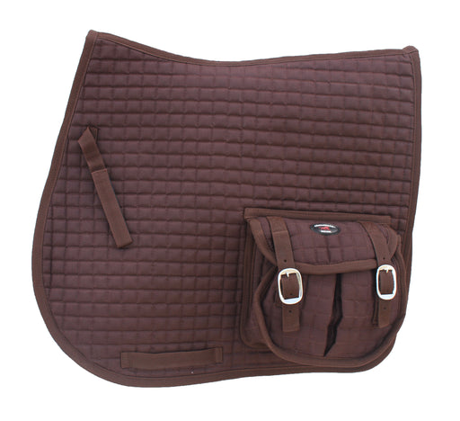 Horse Quilted ENGLISH SADDLE PAD Trail Aussie Australian Dressage Pockets 7284