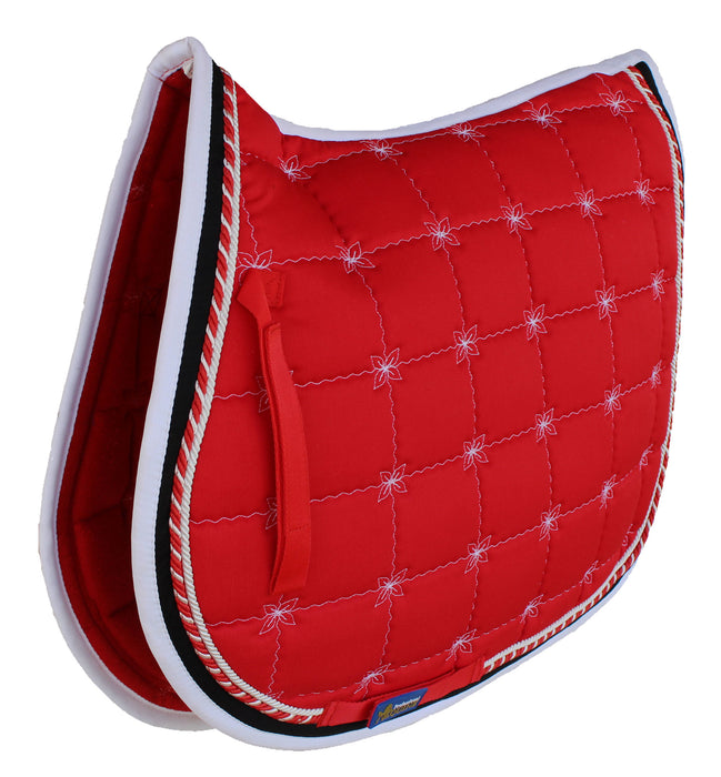 Horse Quilted ENGLISH SADDLE PAD Trail Contoured 72Contoured