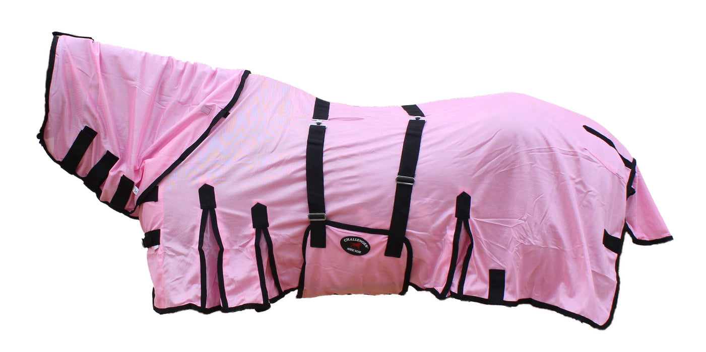 Horse Mesh Summer FlySheet Cover Coat Comfort Spring Airflow Neck Pink 73128