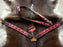 Horse Western Riding Leather Bridle Headstall Breast Collar Tack Pink 76128