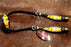 Horse Show Bridle Western Leather Headstall Tack Pink Yellow Cross  76165HA