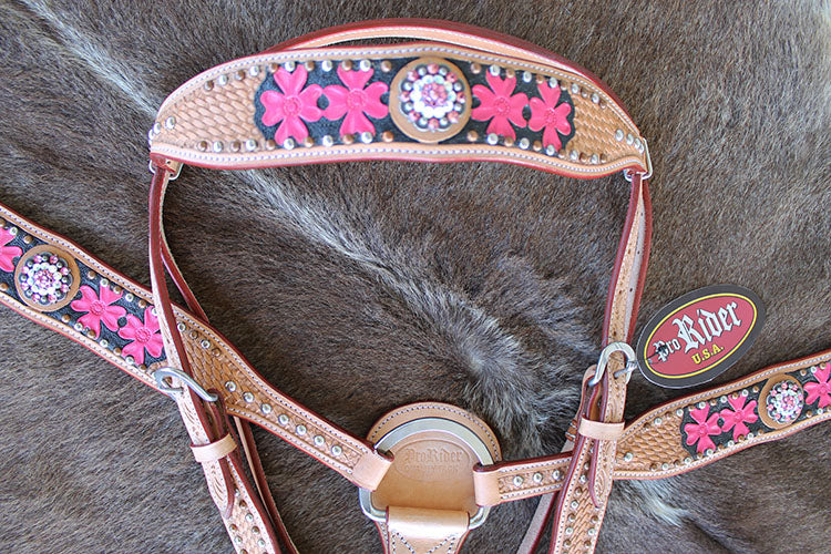 Concha Pink Leather Collar - Tails in the City