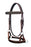 English Western Horse Leather Bitless Bridle Sidepull Halter Reins  Brown 7701