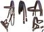 English Western Horse Leather Bitless Bridle Sidepull Halter Reins  Brown 7701