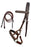 English Western Horse Leather Bitless Bridle Sidepull Halter Reins  Brown 7701BRF