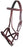 Horse Western Leather Beaded Bitless Sidepull Bridle Reins 77RS05PK-F