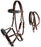 Horse Western Leather Tack Beaded Bitless Sidepull Bridle Reins Brown 77RS10BR