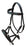 English Western Horse Leather Bitless Sidepull Bridle w/ Split Reins 77RS12