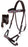 Horse Western  Leather Tack  Bitless Sidepull Bridle w/ Reins Brown 77RT09BR-F