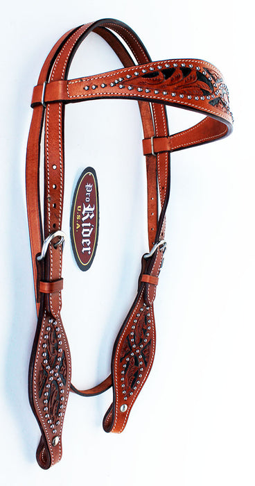 Horse Saddle Tack Bridle Western Leather Headstall Breast Collar 78137B