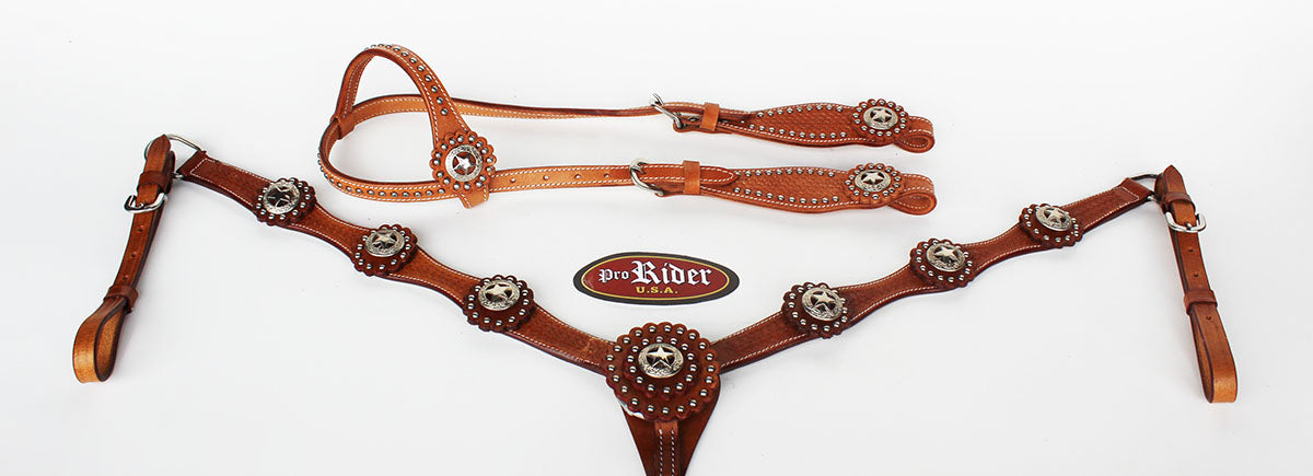 Horse Saddle Tack Rodeo Bridle Western Leather Headstall BREAST COLLAR 7833A