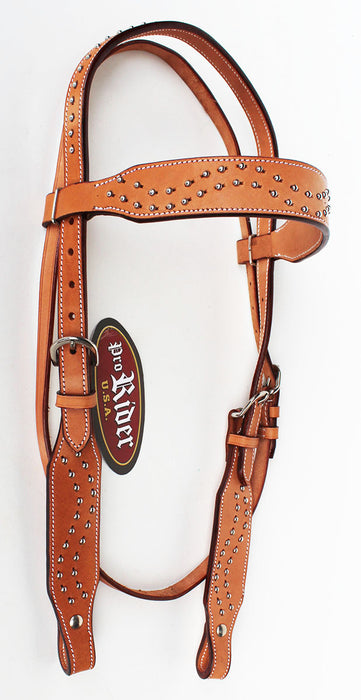 Horse Show Saddle Tack Rodeo Bridle Western Leather Headstall  7839H