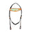 Horse  Western Floral Embroidered Bridle & Breast Collar Orange 78BT14B