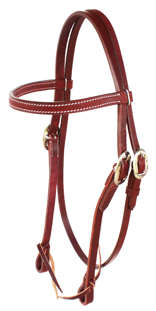 Amish USA Horse Saddle Tack Bridle Western Latigo Leather Headstall Rodeo 78RT04