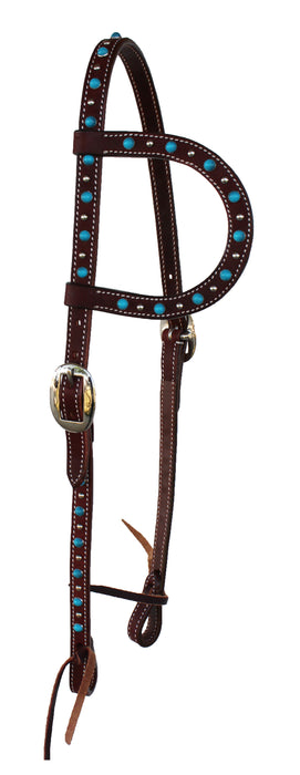 Horse Saddle Tack Bridle Western Leather Headstall  78RT07HA