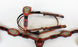 Horse Bridle Western Leather Headstall Breast Collar Show Tack Beaded  7904