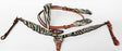 Horse Tack Bridle Western Leather Headstall BreastCollar Turquoise 80106