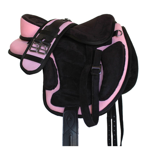 English Horse Professional Equine Synthetic Treeless Saddle Stirrups 80201PK