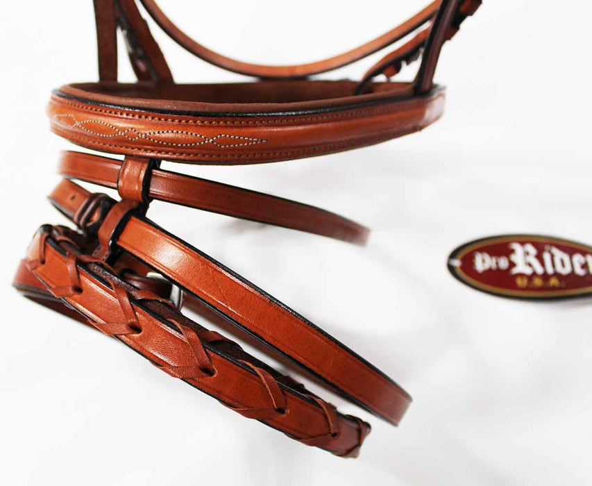 Horse English Show Padded Bridle Browband Tan 80318T