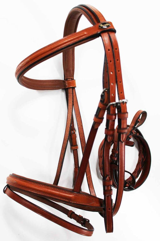 Horse English Show Padded Bridle Browband Tan 80318T