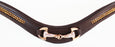 English Horse Dressage Bridle Padded Leather Browband 803432