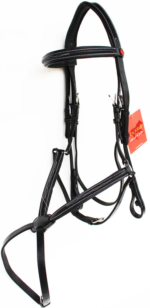 Horse English Padded Leather Jumping Adjustable Figure 8 Bridle Full 803447