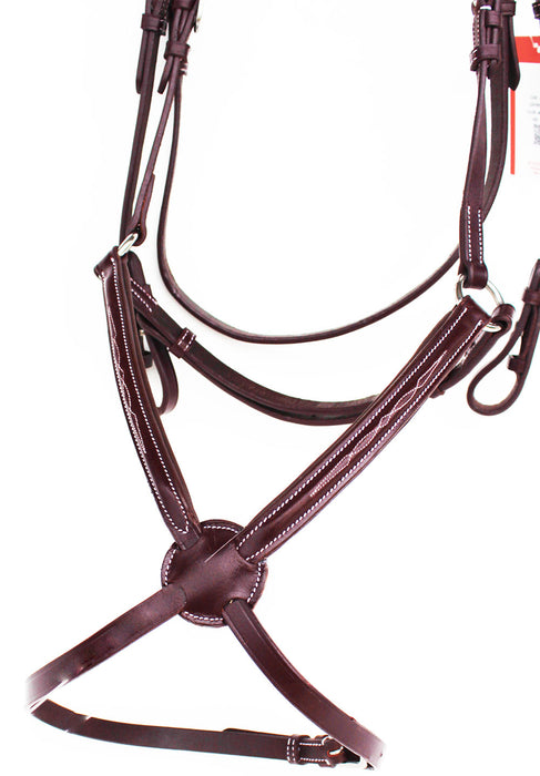 Horse English Padded Leather Jumping Adjustable Figure 8 Bridle Full 803447