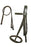 English Horse Brown Leather All-Purpose Raised Eventing Sidepull Bridle Reins 803AX07BR-F